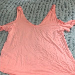 american eagle top with open shoulders